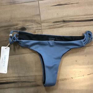 NWT Lumahai swimwear blue Lihue bikini bottoms